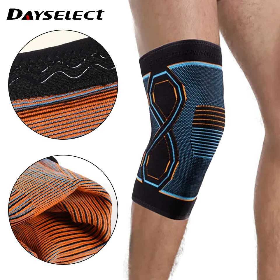1PCS Knitted Knee Pads Compression Sleeves Joint Pain Arthritis Relief Running Fitness Elastic Wrap Brace Knee Pads Men Women J250917