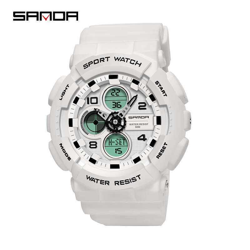 DHgargets Sanda Fashionable Sports Multifunctional Student Electronic Men's Waterproof Quartz Watch