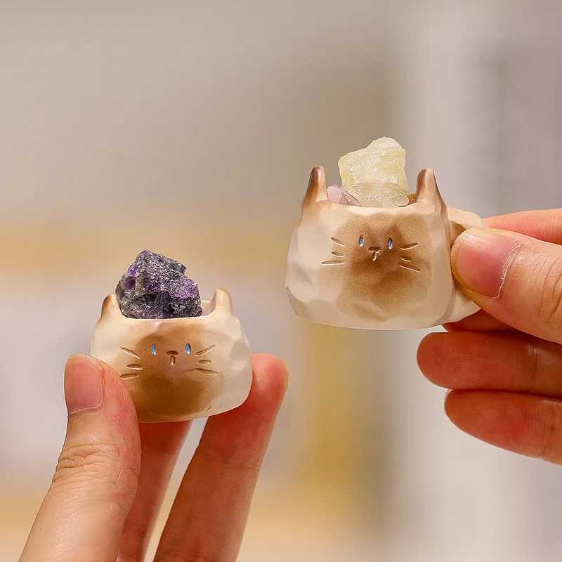 Creative Cat Crystal Blind Box Desktop Ornament Decor Animal Crystal Stone Random Mysterious Box Birthday Gift Collection Toy C250917