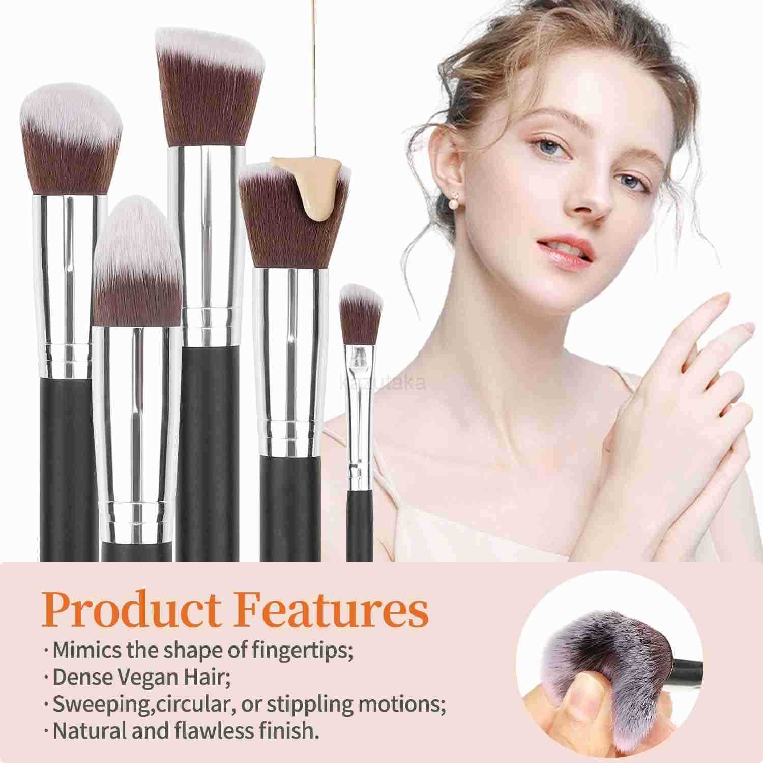 Makeup Brush HolderMakeup Brush OrganizerTravel Makeup Brushes Bag Cosmetic Bags Pouch for Women Brushes Case Makeup Artist Black Rhombus Z250917