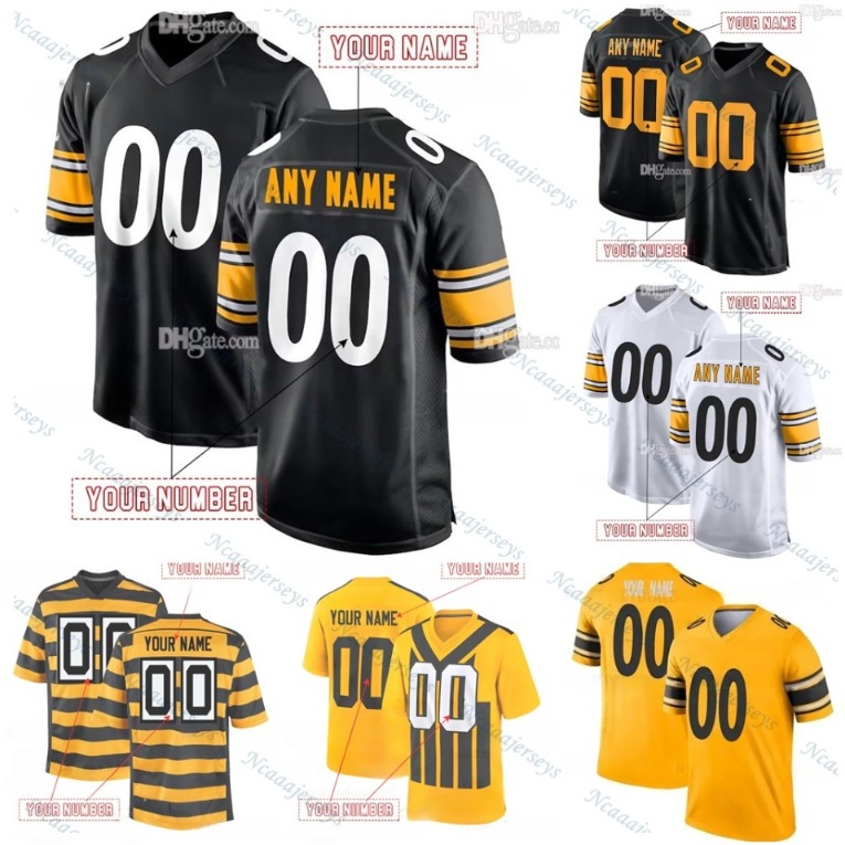 Embroidered 1933 Throwback Jersey 8 Aaron Rodgers Will Howard Personalized Football Jersey Metcalf WATT Fields Fitzpatrick Wilson Letter Number Design name 33