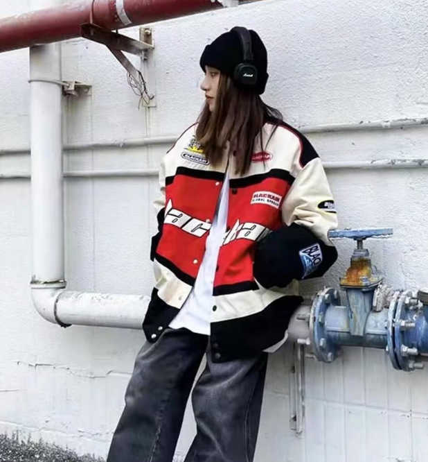 Men's Jackets 2024 US Opening Ceremony Team Uniform Super Large Mens and Womens Bomber Jackets Fashion Autumn and Winter Cotton Jackets J240909