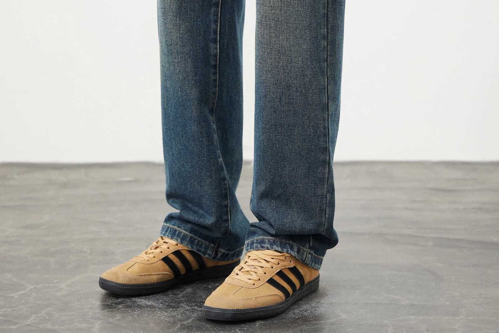 Relaxed Fit Retro Blue Denim Pants 2025 Spring Mens Baggy Soft Breathable Cotton Fabric with Stretch Casual StreetwearZ250917