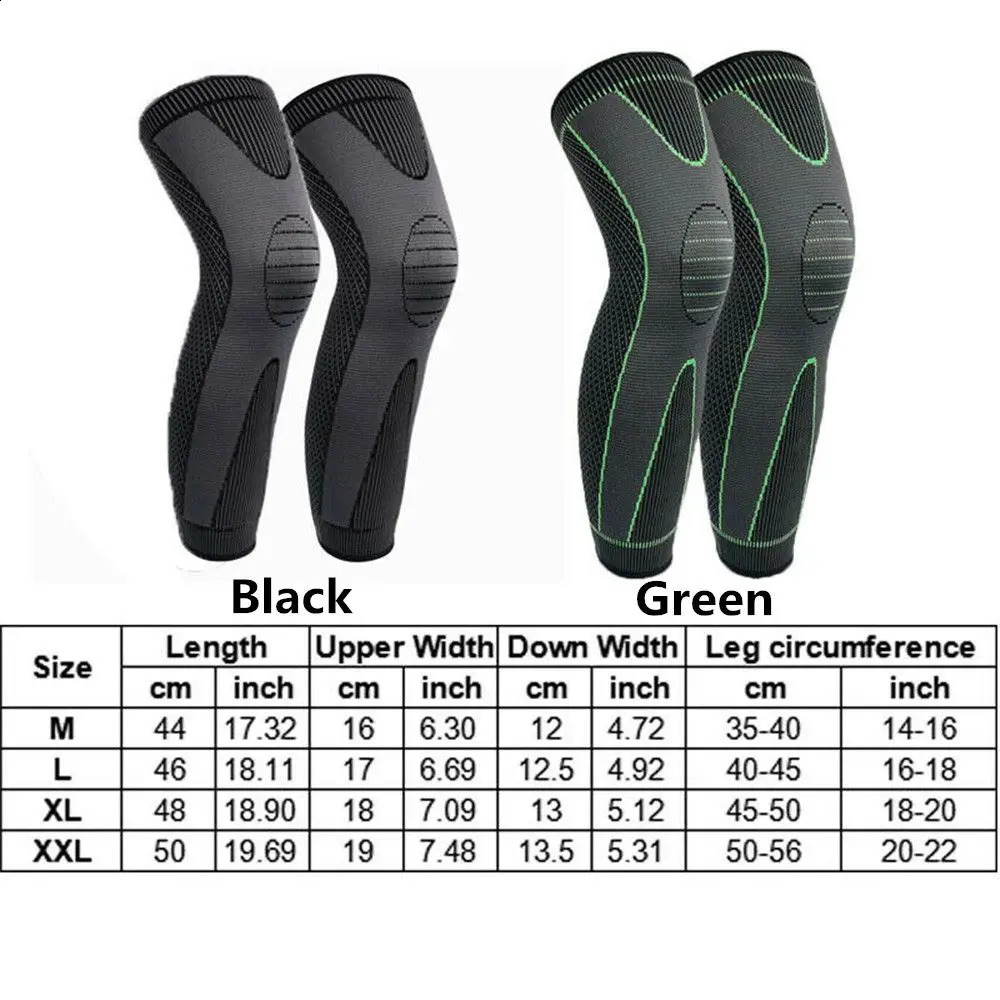 Knee Support Brace Compression Long Full Legs Sleeve Arthritis Running Gym Sport Knee Pads 250916