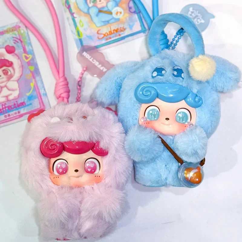 Official Genuine QKid Emotional Hairy Monsters Series Blind Box Cute Vinyl Doll Pendent Mystery Box Cartoon Decor Toys Gifts C250917