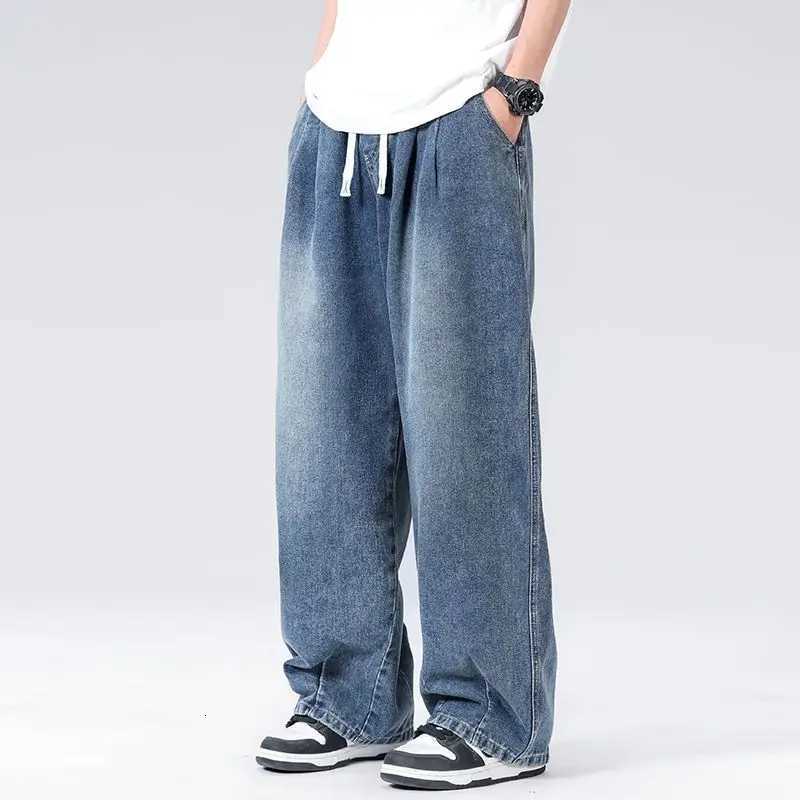 2025 Men New Mens Fashion Business Jeans Classic Style Autumn Casual Stretch Baggy Jean Pants Male Brand Cotton Denim TrousersZ250917