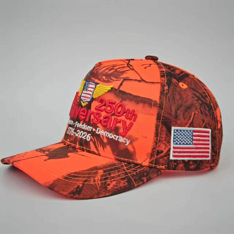 United States 250th Anniversary Hat Embroidered Baseball Cap Secure and Comfortable Fit Men Women Powerful Symbolism