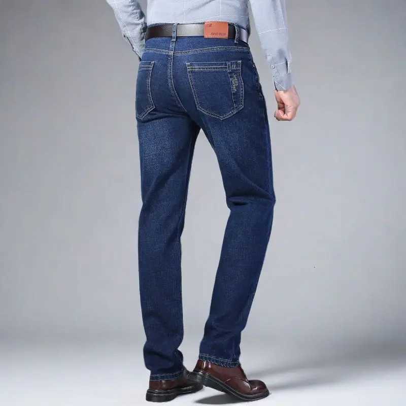 2025 New Mens Jeans Stretch StraightLeg Leg Loose Jeans Mens Pants Business Casual Easiest for Match Long Pants Can Wear AllZ250917