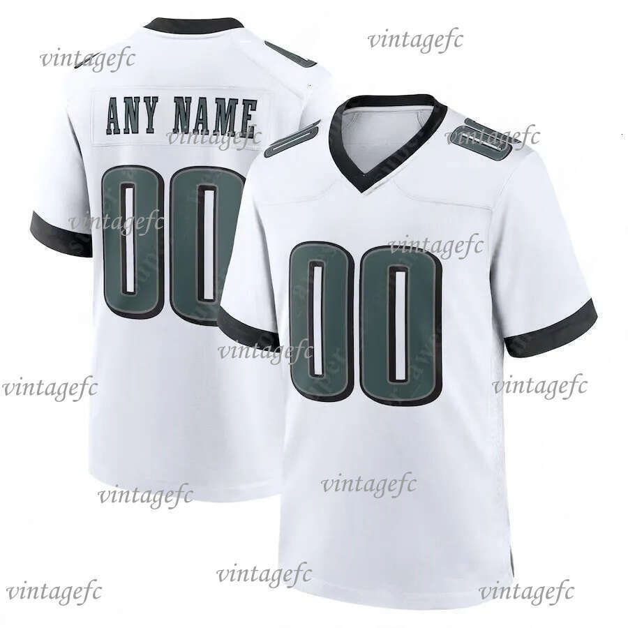 26 Barkley Custom Football Jersey 1Hurts 33DeJean 6Smith 11Brown 14Gainwell 88Goedert Carter White Men Women Youth Embroidered