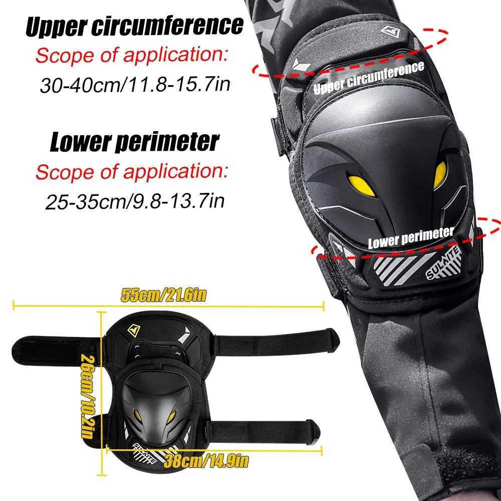 GOMOREON 1Pair Motorcycle Electric Bike Knee Elbow Guards Pads Protector Dirt Bike Body for Motocross Racing Mountain Biking J250917