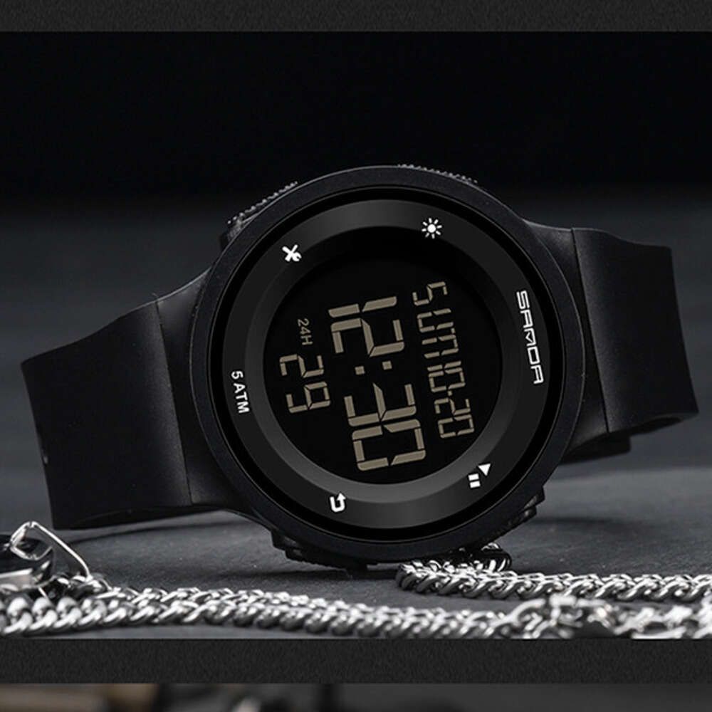 DHwatches Sanda Casual for Men and Women, Multi-Functional Countdown, Luminous Outdoor Hiking Sports Electronic Watch, Diving Waterproof Watch