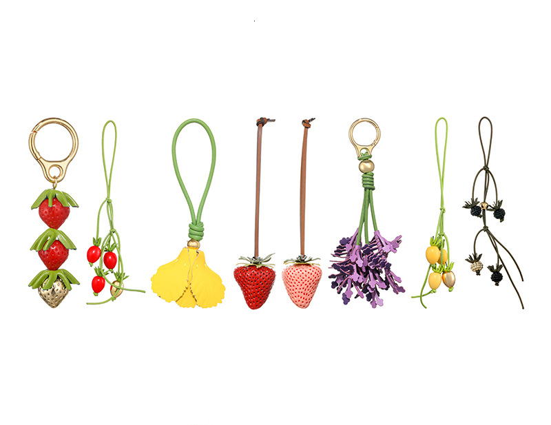 designer keychain new sp181 suitable for straw bags highend fresh versatile highquality Imitation resin pendant luxury keychain wallet