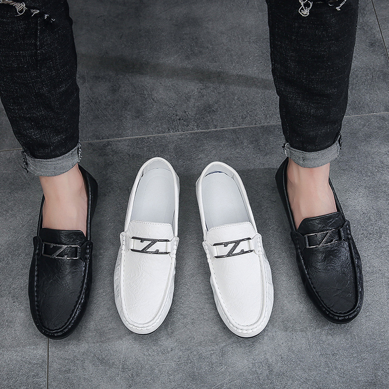 TOP Designer Men's Loafers Summer New Fashion British Style Soft Sole Soft Surface Casual Leather Shoes Slip-On Breathable d9