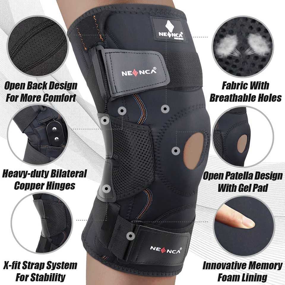 Hinged Knee Brace Support for Men and Women Knee Pain Arthritis ACL Meniscus Tear Injury Recovery Knee Pad Compression Sleeve J250917