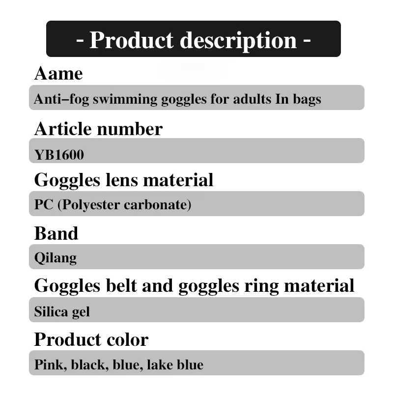 Silicone Goggle Women HD Mens Waterproof and Antifog Diving Equipment Small Frame Adult Swimming Glasses for Childre J250917