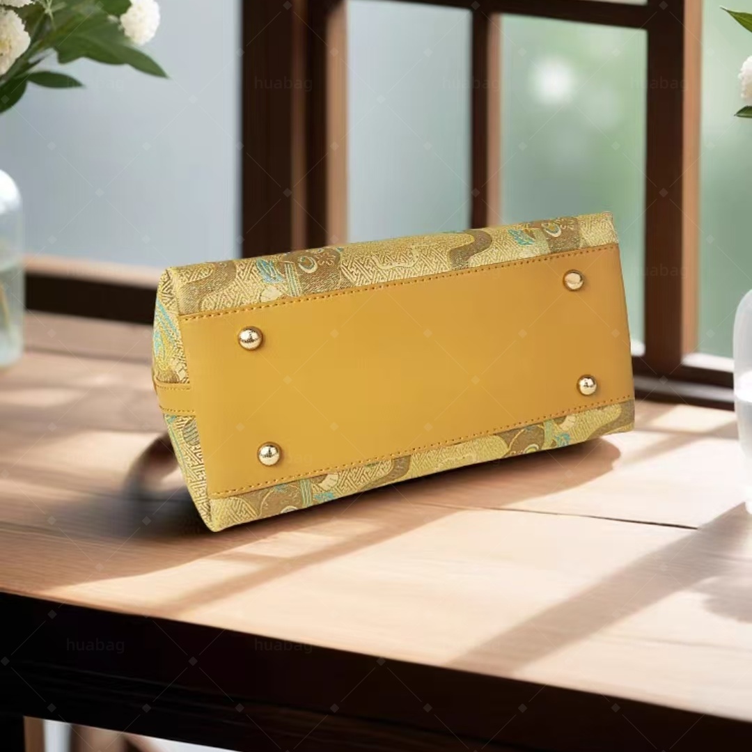 Luxury Designer Bag Top Shoulder Bag Tiger Town Five Poisons Tote Bag Intangible Cultural Heritage Song Brocade New Chinese-Style Women's Bag Fas