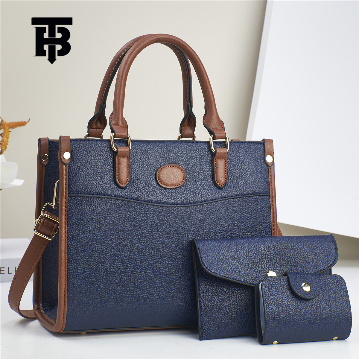 Designer Bag Mother And Child Luxury Bag Bag Three-piece Set Bag Taizhou Women's Bag Fashion Shoulder Bag Versatile Handbag Travel High-end Bag B