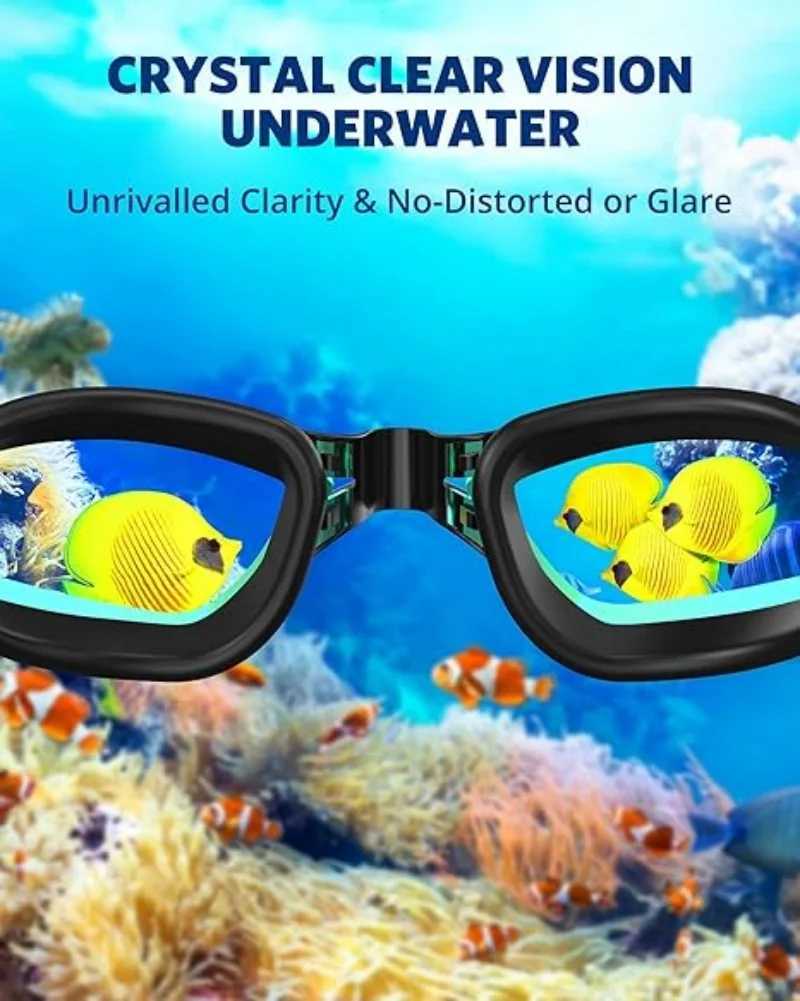 Swimming Goggles Professional Waterproof Swim Eyewear Glasses Antifog 100 UV Protection No Leaking For Adult Men Women Youth J2509171