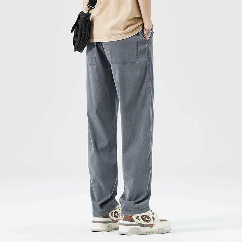 Mens Lyocell Thin Loose Straight Jeans 2025 Summer Autumn Trendy Comfortable Breathable Casual Pants Plus Size 5XLZ250917