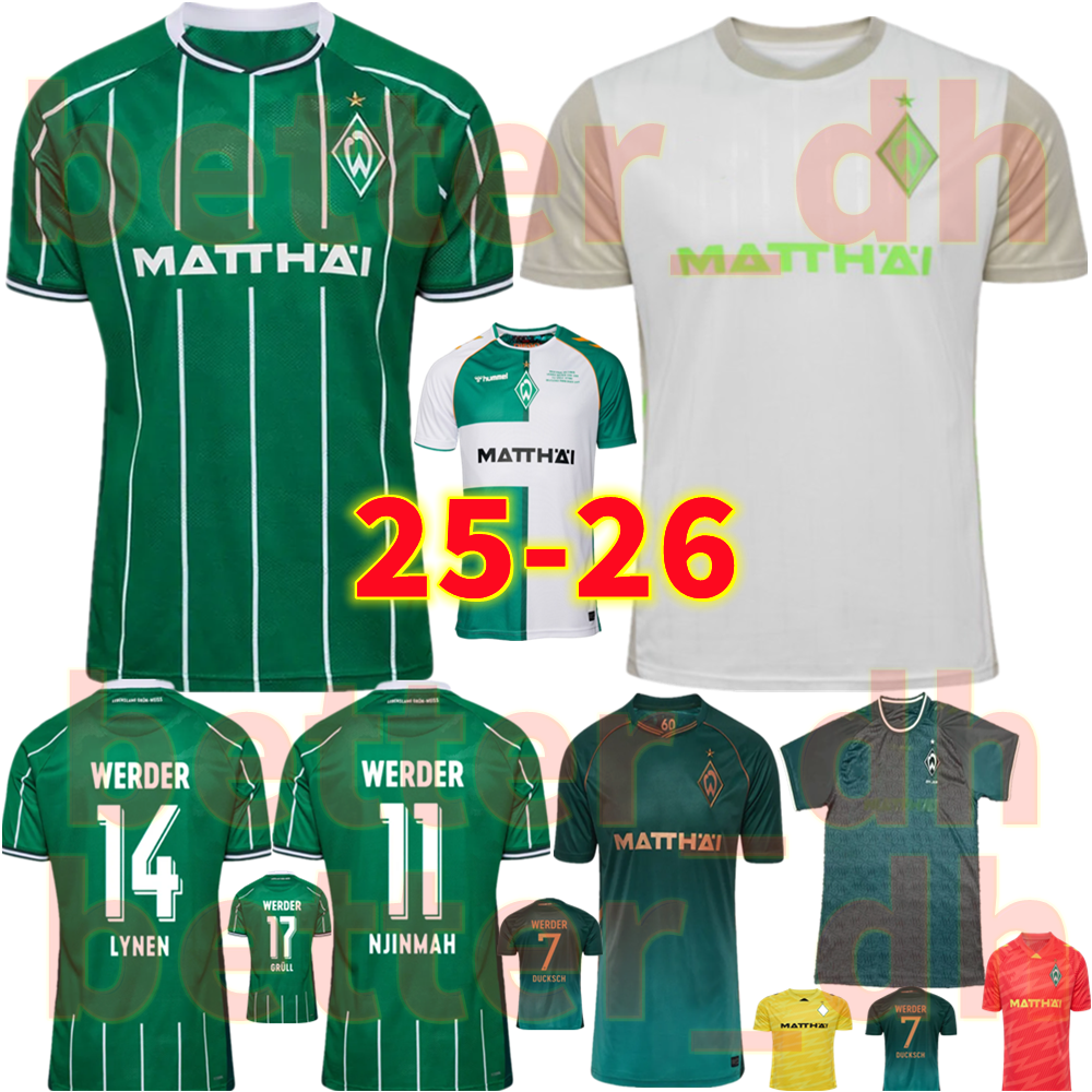 25 26 Werder Bremen Soccer Jerseys Male Marvin Bittencourt FRIEDL PIEPER 1994 03 04 Werder Bremen Retro home away third Classic sports Men kids shirt kit football