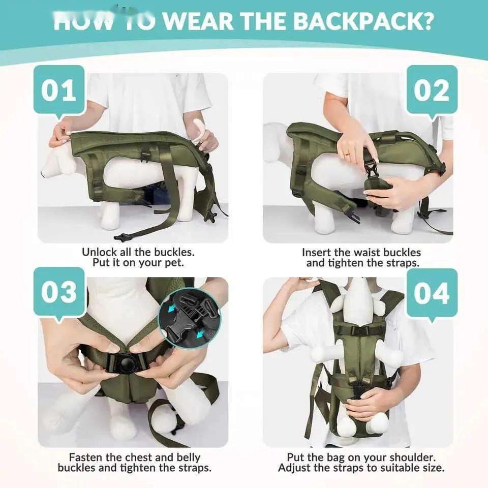 Dog Car Seat Covers Pet front carrier adjustable hands free dog backpack suitable for small dogs breathable cats outdoor travel carriers