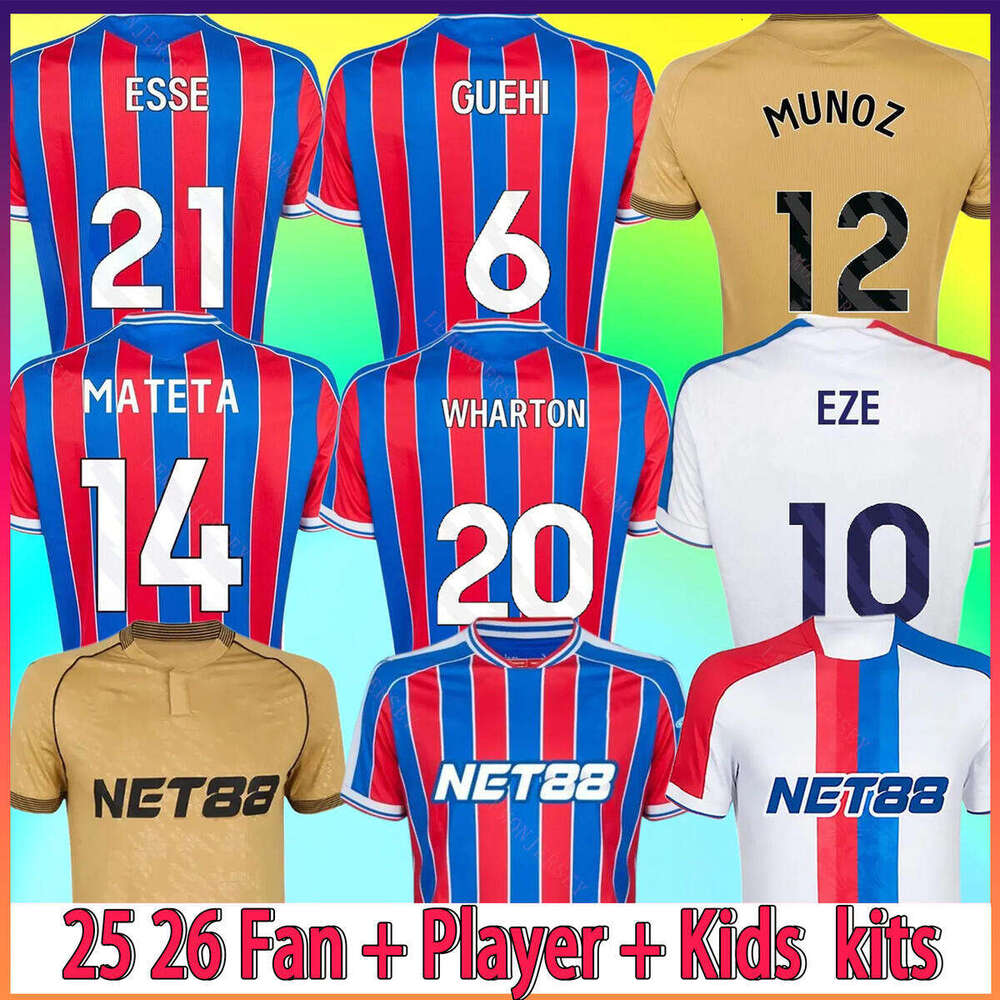 4XL PaLaCes 25 26 Soccer Jerseys EZE WINNER NKETIAH SARR Football Shirt 2025 2026 football kits LERMA EDOUARD HOLDING CrYsTalS MATETA player Men kids sets