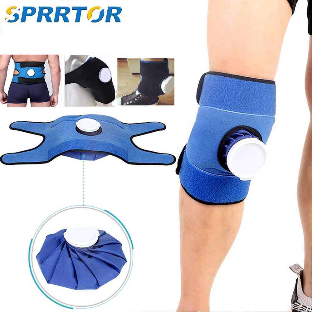 1Pcs Shoulder Knee Ankle Waist Bracewith IceHot Compress Cloth Pack Holder for SprainsMuscle Pain BruisesInjuriesSwelling J250917