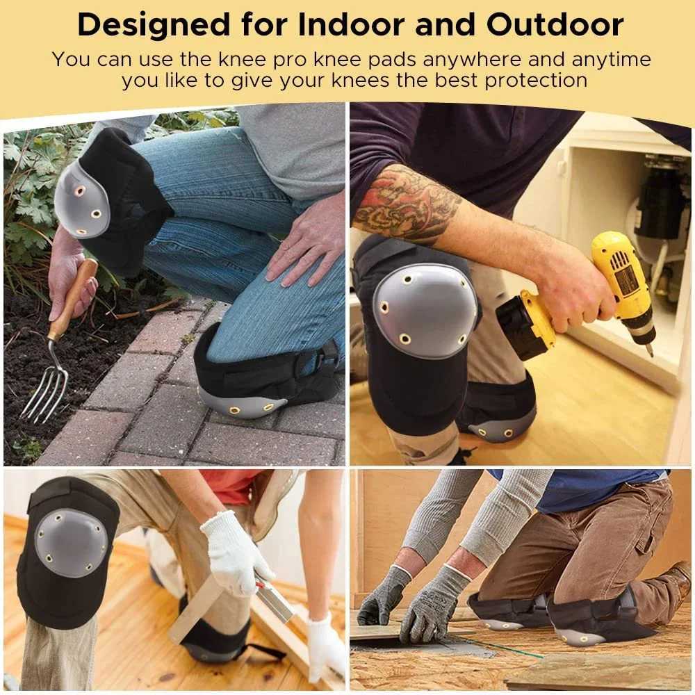 Professional Knee Pads Men Floor Work Durable Construction Adjustable Knee Pads for Flooring Gardening Cleaning Constructing J250917