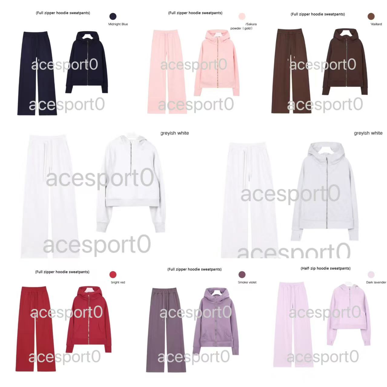 5A Yoga Womens Hoodie set Half Zip collar align sweater zipper pullover loose long sleeve Autumn and winter Ladies designer chothing workout clothes women