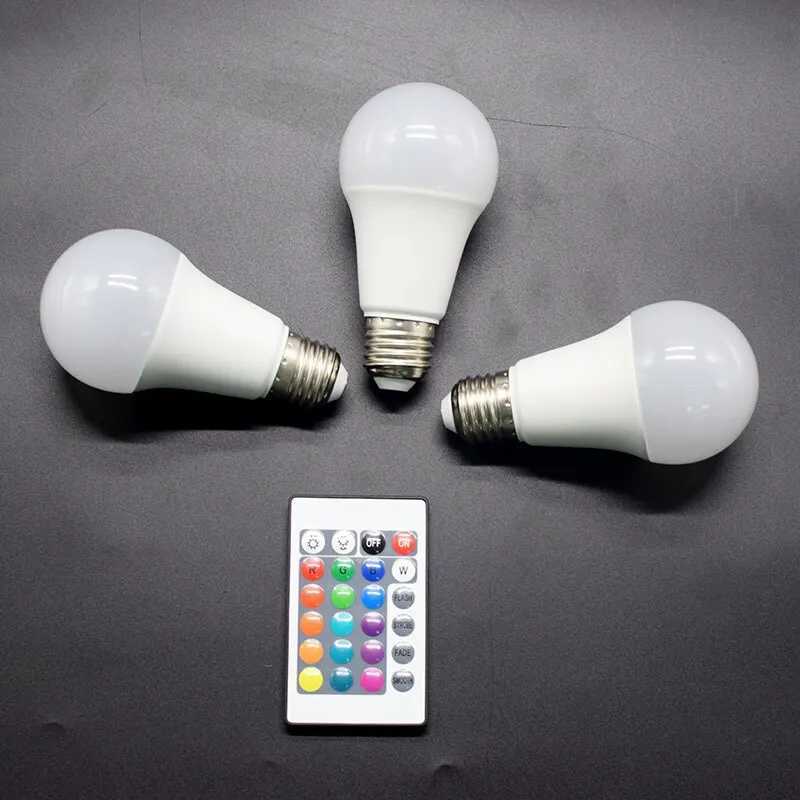 16 Color RGB Bulb LED Multicolor Bulb E27 Base 220V Household Lighting 10W Dimmable 24 Key Remote Control Atmosphere Neon Light C250917