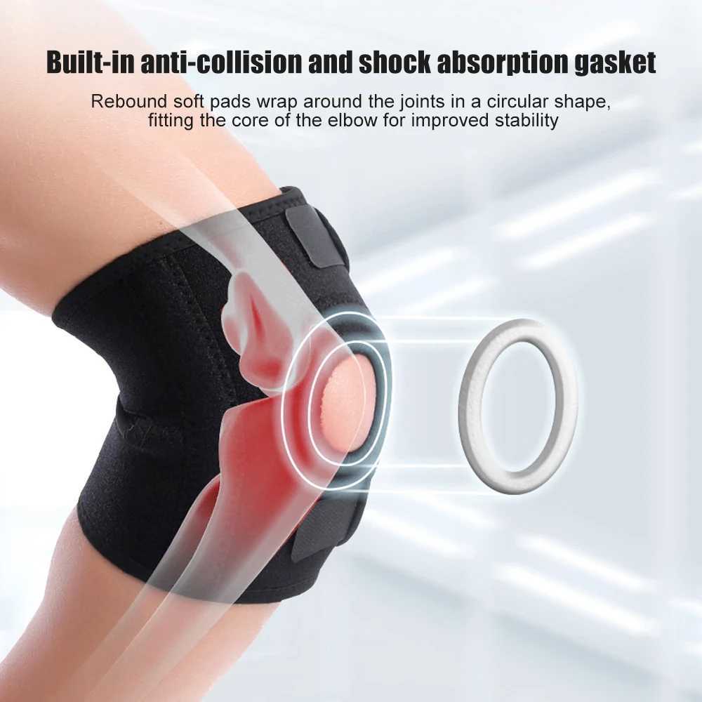 1 PCS Elbow Brace Elastic Pain Band Wrap Arm Brace Adjustable Arthritis Bandage Muscle Protective Elbow Support Tendonitis Belt J250917