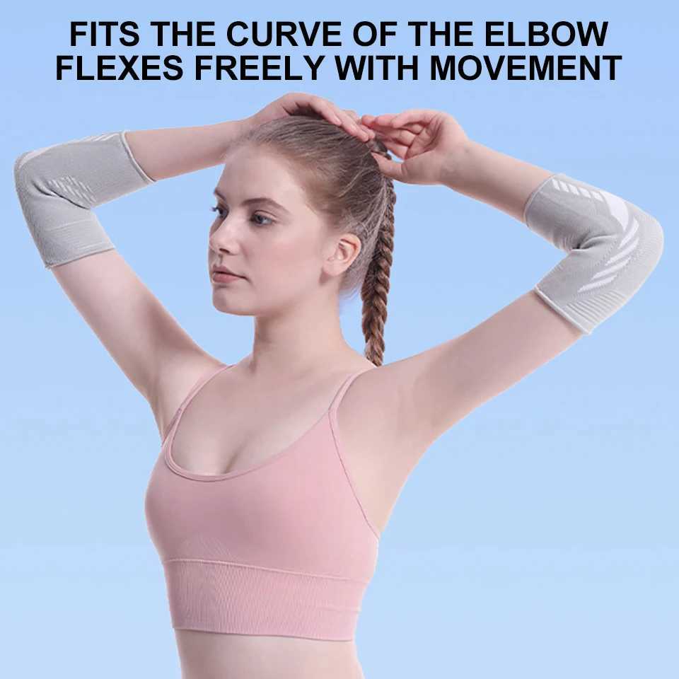 1Pcs Elbow Support Elastic Gym Sport Elbow Protective Pad Absorb Sweat Sport Basketball Volleyball Tennis Arm Sleeve Elbow Brace J250917