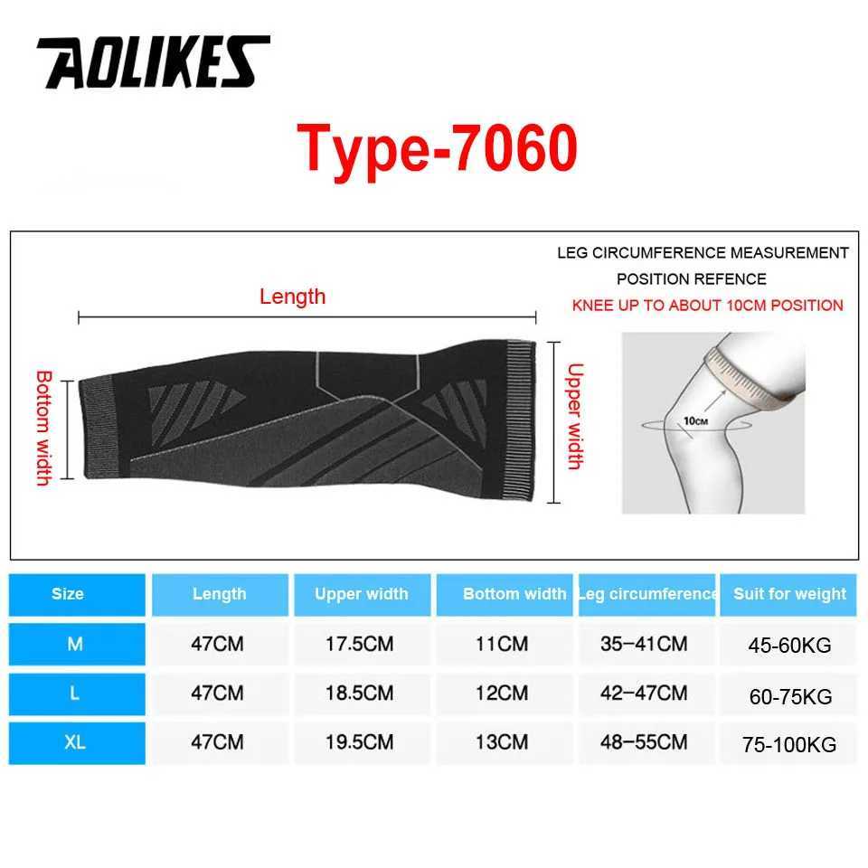 AOLIKES 1PCS Sports Compression Knee Brace Elastic Support Pads Knee Pads Fitness Equipment Volleyball Basketball Cycling J250917