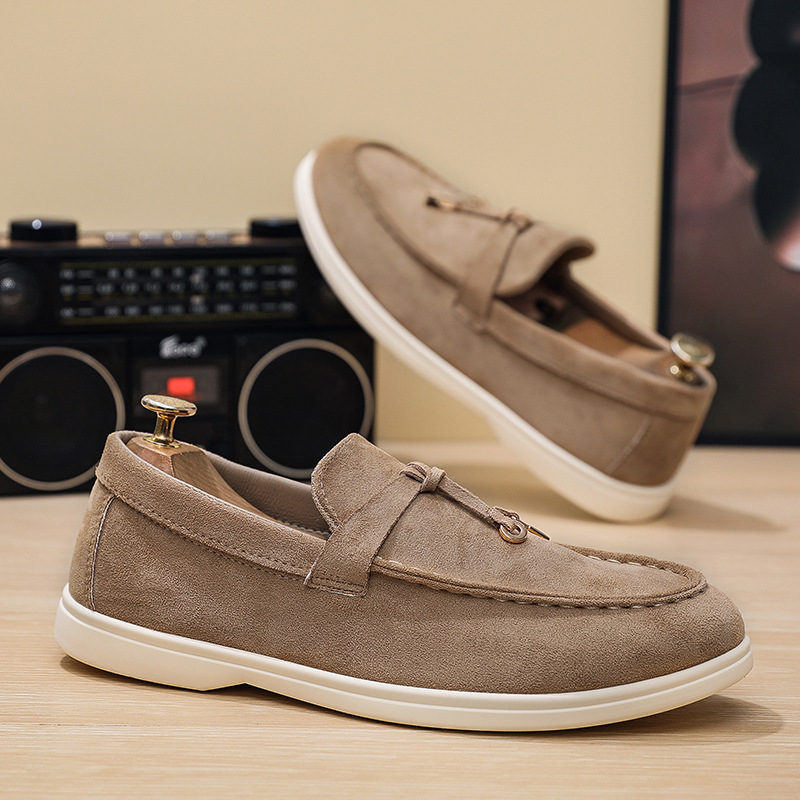 TOP Designer Men's Fashion Versatile Flat Casual Shoes Slip-On Lazy Shoes Large Size Men's Casual Shoes 46