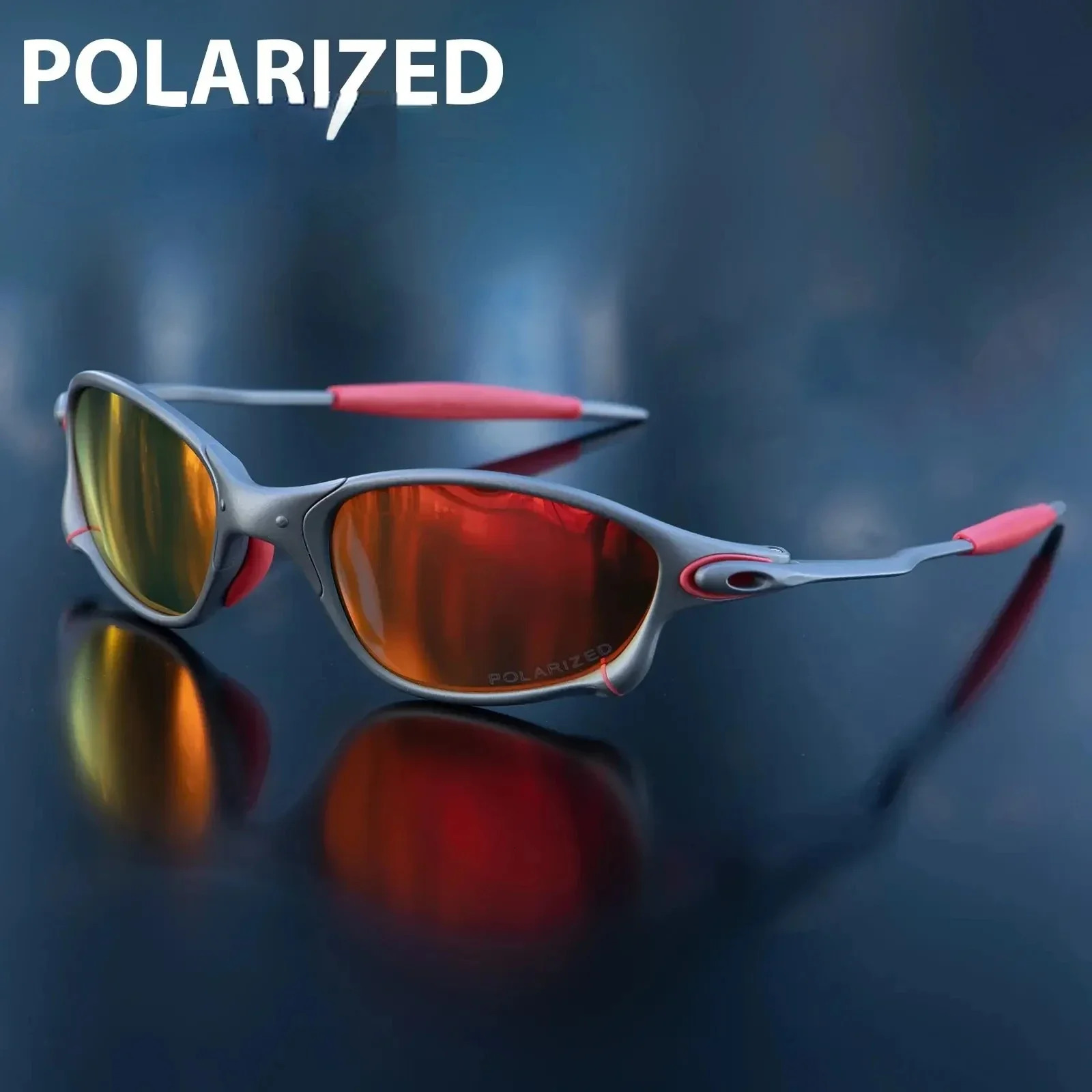 MTB Man Polarized Sunglasses Cycling Glasses UV400 Fishing Metal Bicycle Goggles Eyewear Riding D43 250917