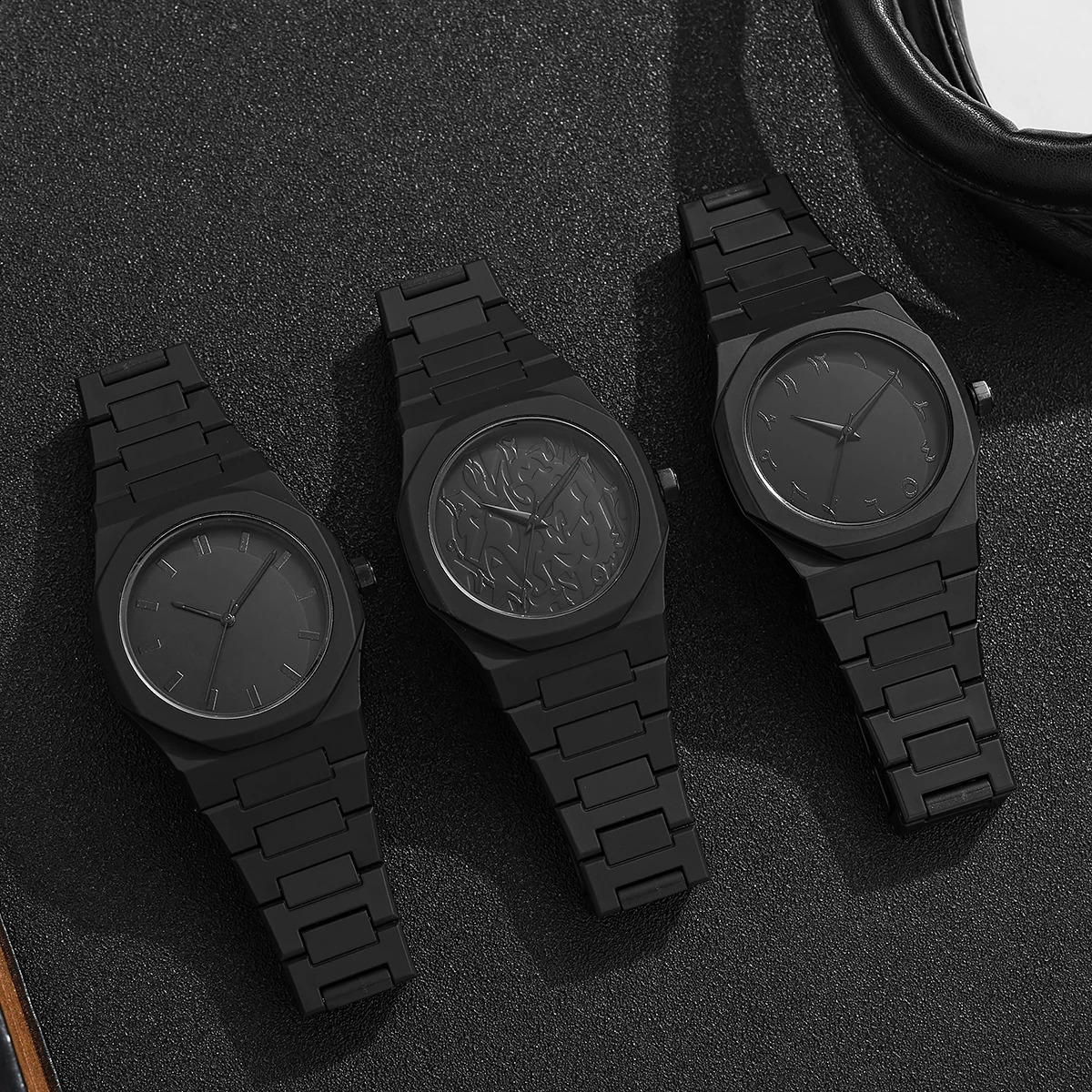 2025 Trend Men Creative Watch Fashion Silicone Black Business Style Arabic Digital Military Quartz Sports Watches 250916
