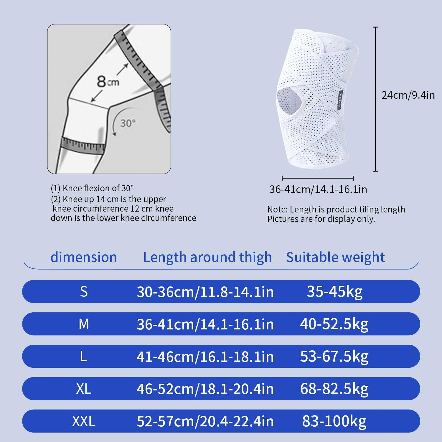 1Pcs Adjustable Knee Support Brace with Patella Gel Pad Men Women Meniscus Tear Knee Pain Injury RecoveryWorkoutSports J2509171