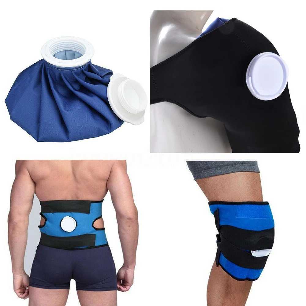 Shoulder Knee Ankle Waist Bracewith IceHot Compress Cloth Pack HolderIce Bag Reusable Fixing Band Bandage for SprainSwelling J250917