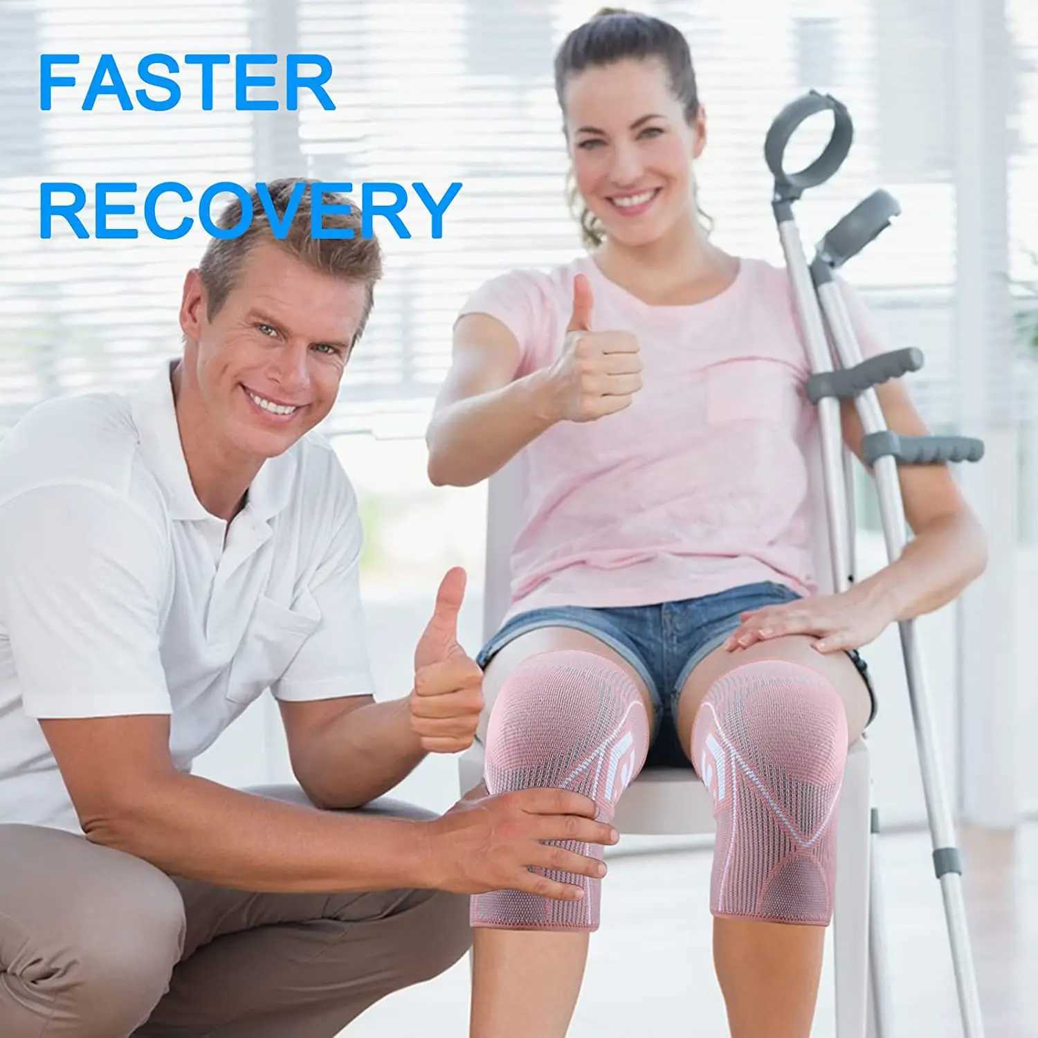 AOLIKES New Knee Pads Support Sleeve Protector Elastic Kneepad Brace Spring Support Volleyball Basketball Running Silicone Pad J250917