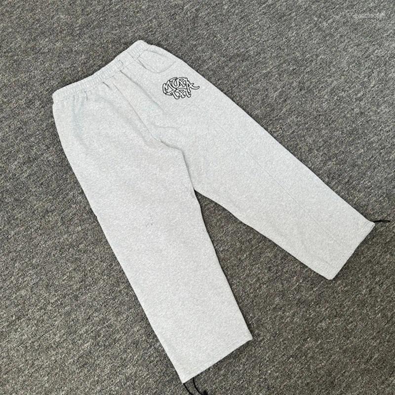 Men's Hoodies Grey Embroidery Hoodie Sweatpants Men Women High Street Exquisite Embroidery Letter Sweatshirt 2026 Fall Winter Style Pullover