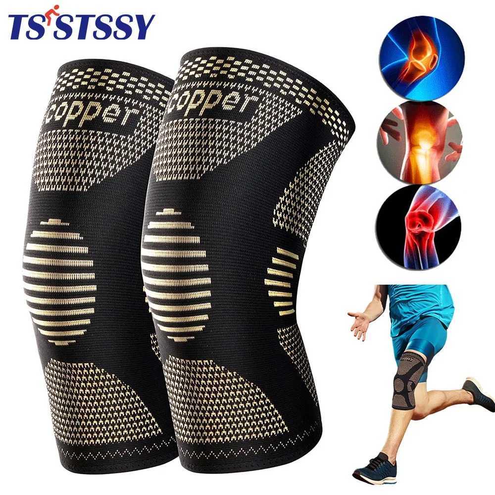 Copper Knee Brace Knee Support Compression Sleeves Knee Pads for SportMeniscus TearACLArthritisJoint Pain ReliefWorking Out J250917