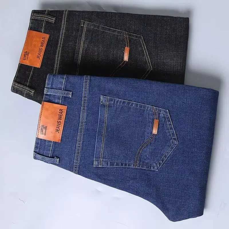 2025 spring and summer thin jeans mens straightcut midwaist casual pants dirtresistant and versatile long pantsZ250917