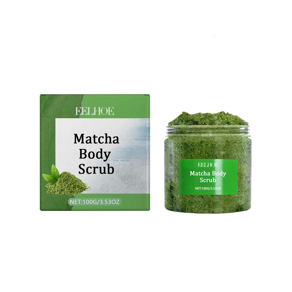 EELHOE Matcha Sea Salt Body Cleansing Nourishing Moisturizing Skin Hydration Exfoliating Scrub