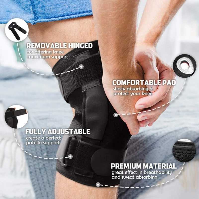 Knee Support orthopedic knee Brace Adjustable Open Patella Knee Pads Protector Guard Gym Workout Sports for Arthritis Joint Pain J250917