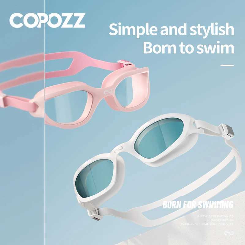 COPOZZ Professional HD Swimming Goggles AntiFog UV Protection Adjustable Swimming Glasses Silicone Water Glass For Men and Wome J250917