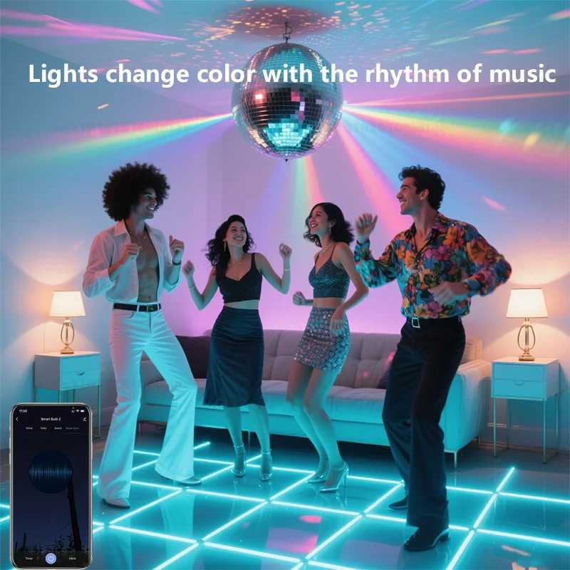 Dimmable Tuya Wifi Rgbcw Smart Bulb Gu10 C37 A60 T37 E14 E27 Light Led Magic Lamp AC85V265V Work With Alexa Google Home C250917