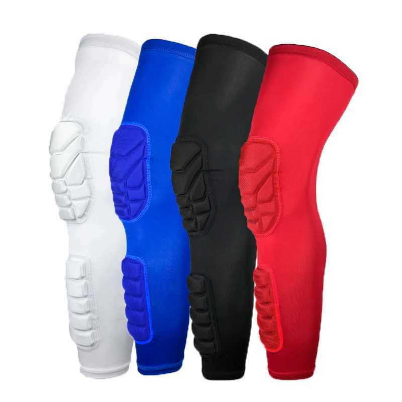 1 Pair Basketball Honeycomb Crashproof Pad Stretchable Knee Leg ProtectorCalf Compression for Sport Running Cycling Hiking J250917