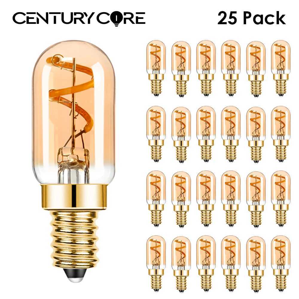 Dimmable T22 E14 Led Bulb 220V 15W Edison Spiral Filament Lamp Warm White Salt Lamps Retro Night Lights Mini Tube Light Decor C250917