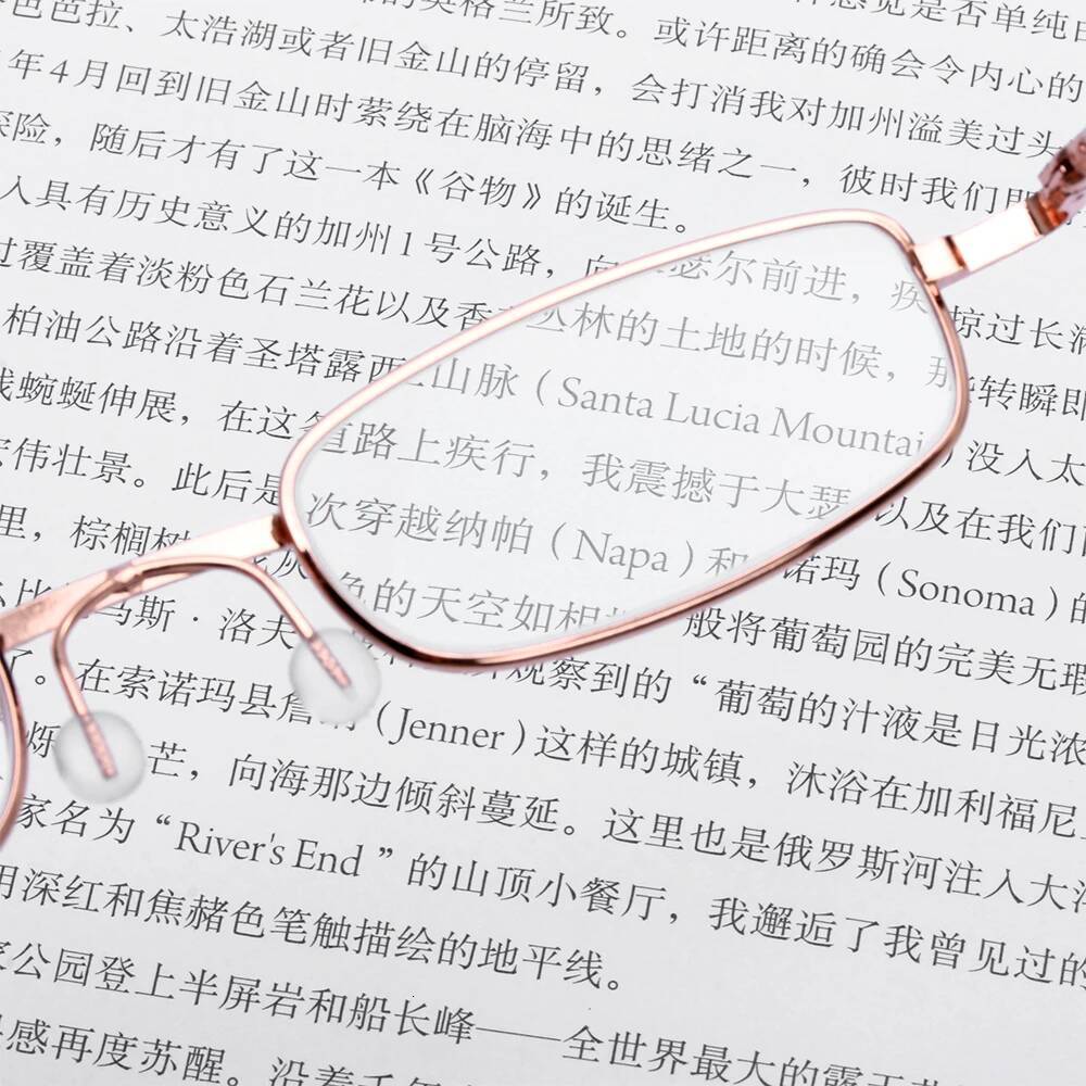 Unisex Reading with Pen Tube Portable Presbyopic Glasses Metal Case Spring Hinge Eyeglasses Vision Care +1.00~+4.00 ddmythur