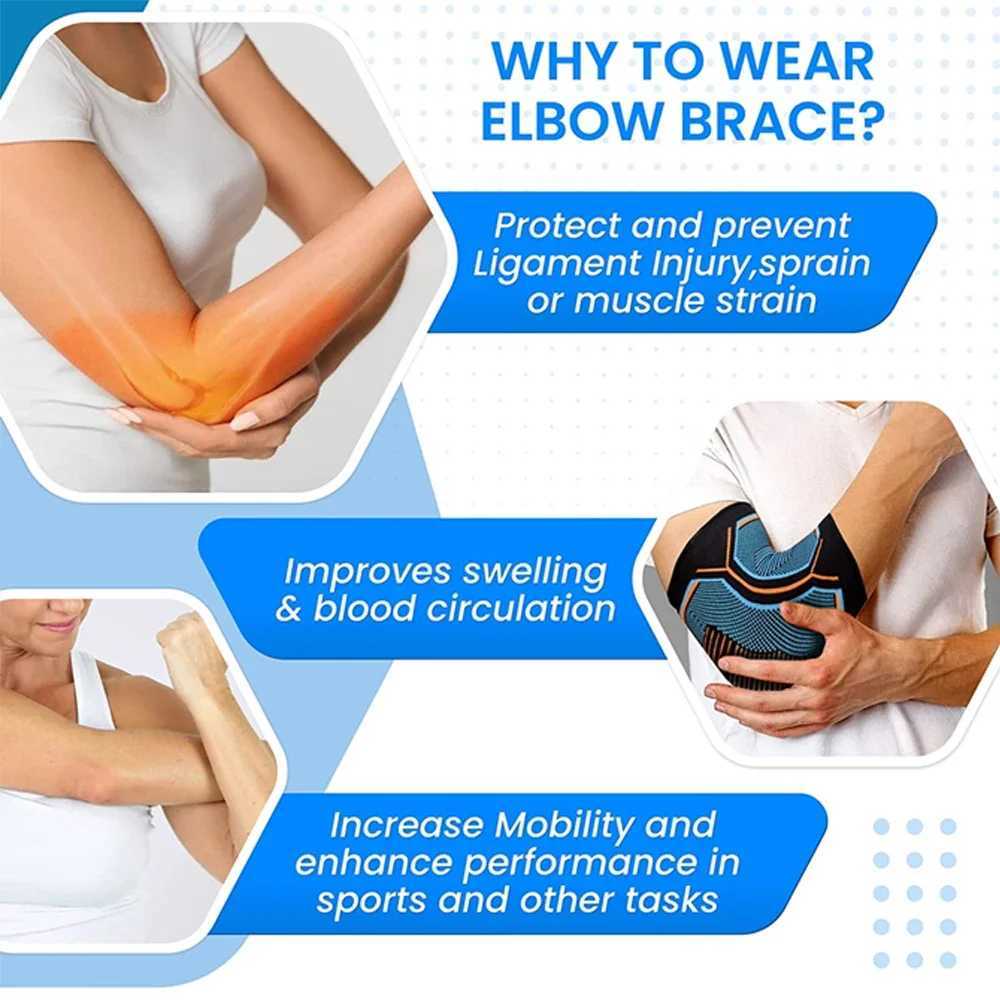 AXXTXXA 1PCS Fitness Elbow Brace Compression Support Sleeve for Tendonitis Tennis Elbow Golf Elbow Treatment Weightlifting J250917